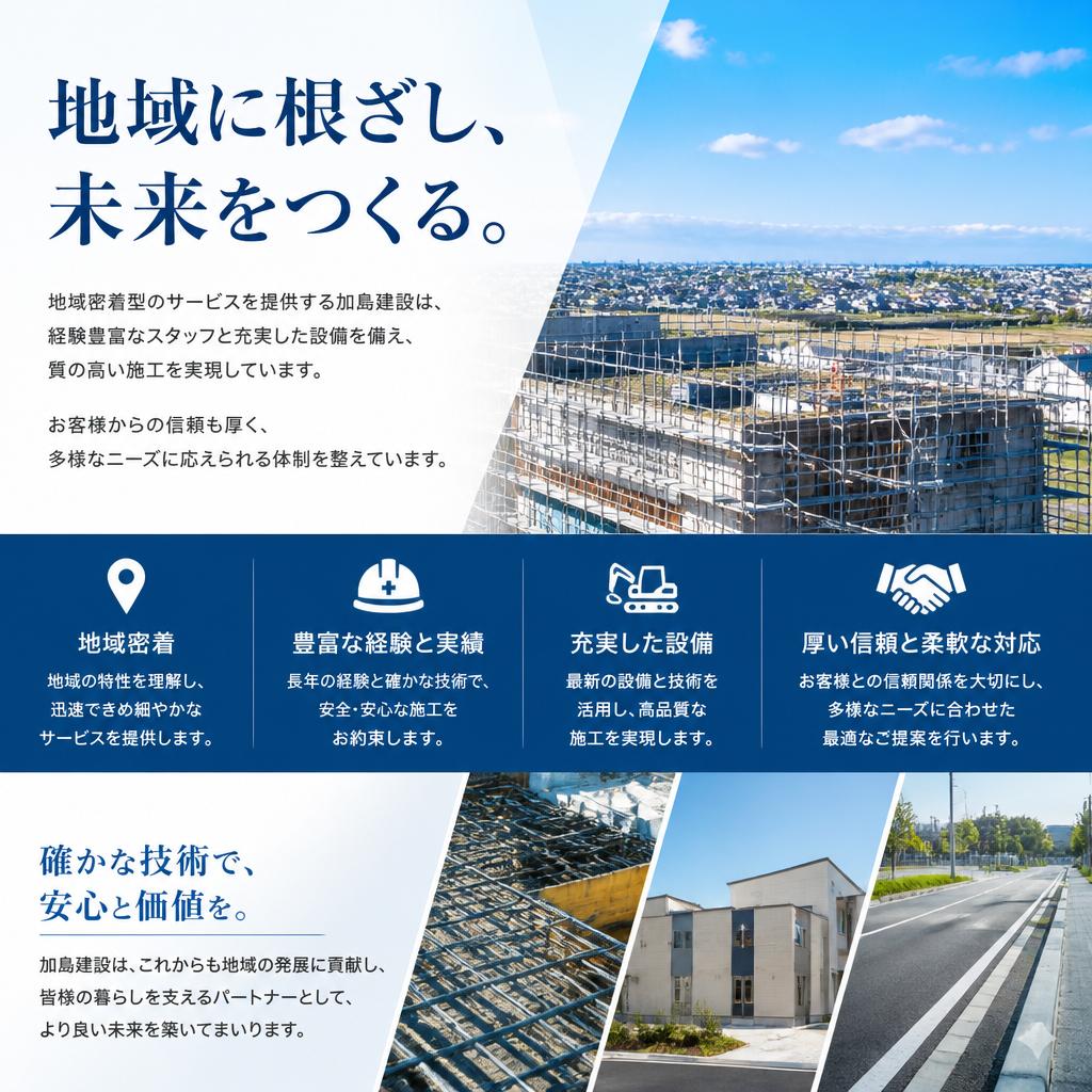 2. 加島建設の強みとは？