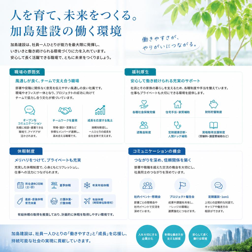 安心して働ける環境