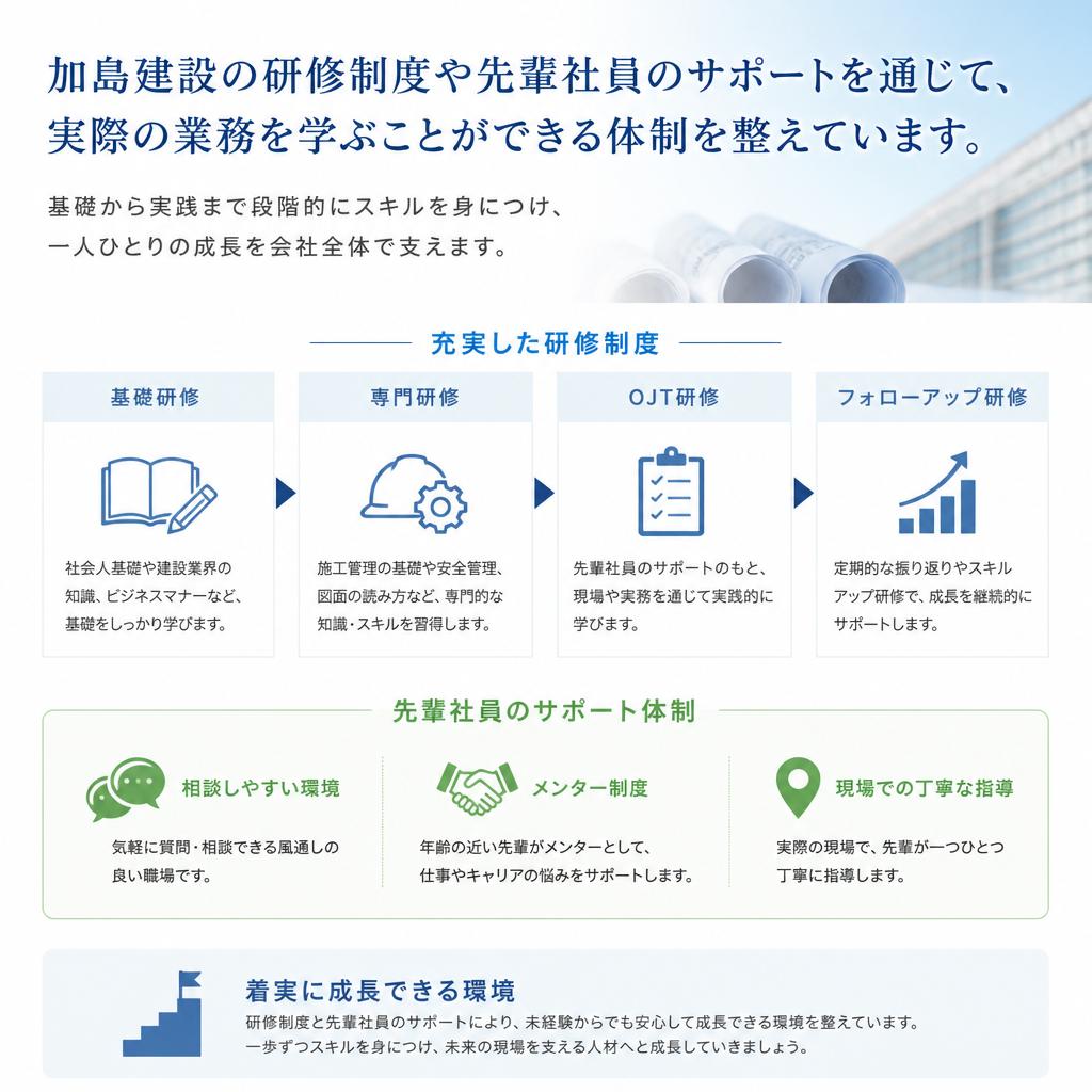 2. 学びながら働ける環境